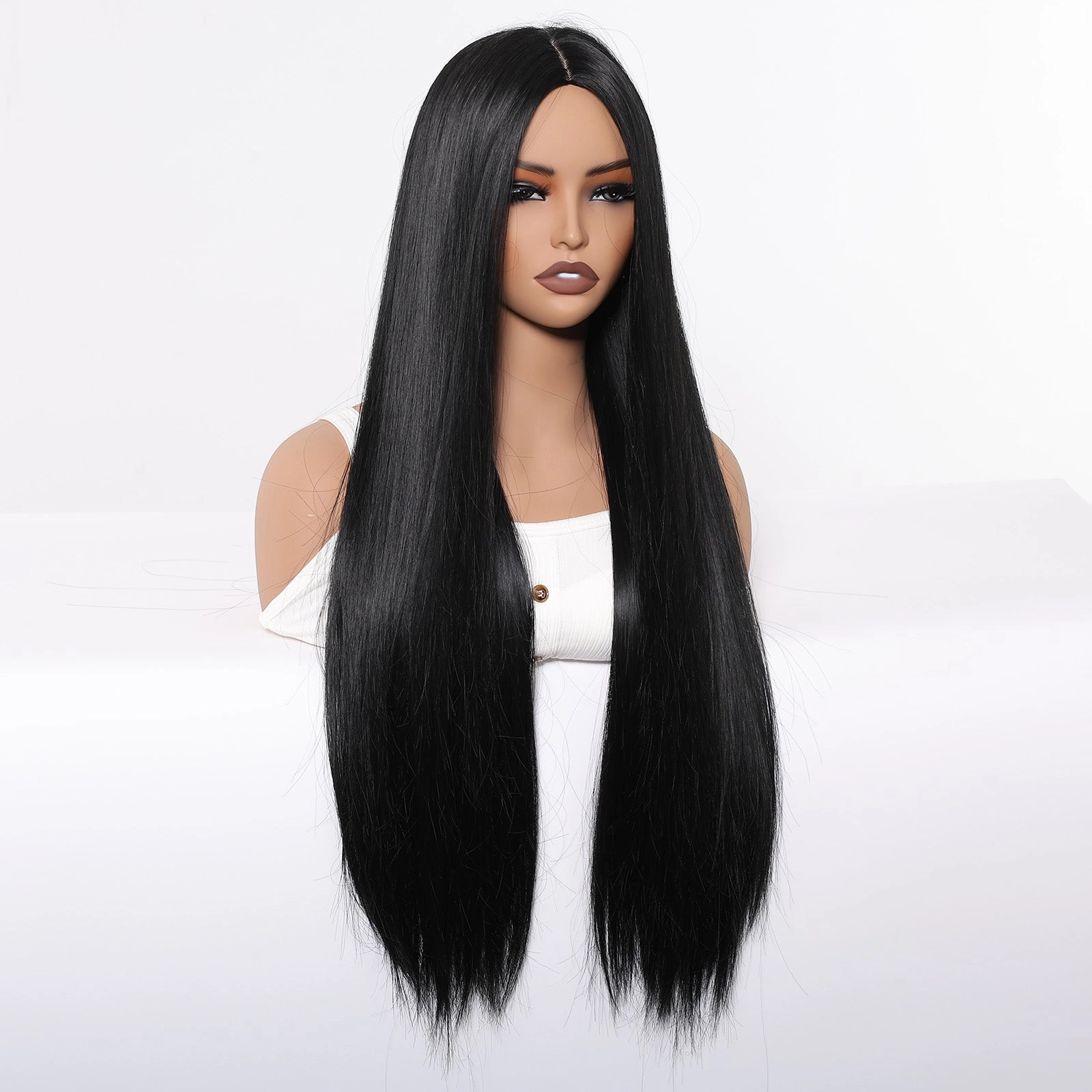 Classic Jet Black Sleek Straight Wig - MARKETPLACE