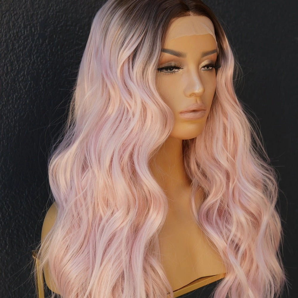 COLETTE Pink Ombre Lace Front Wig