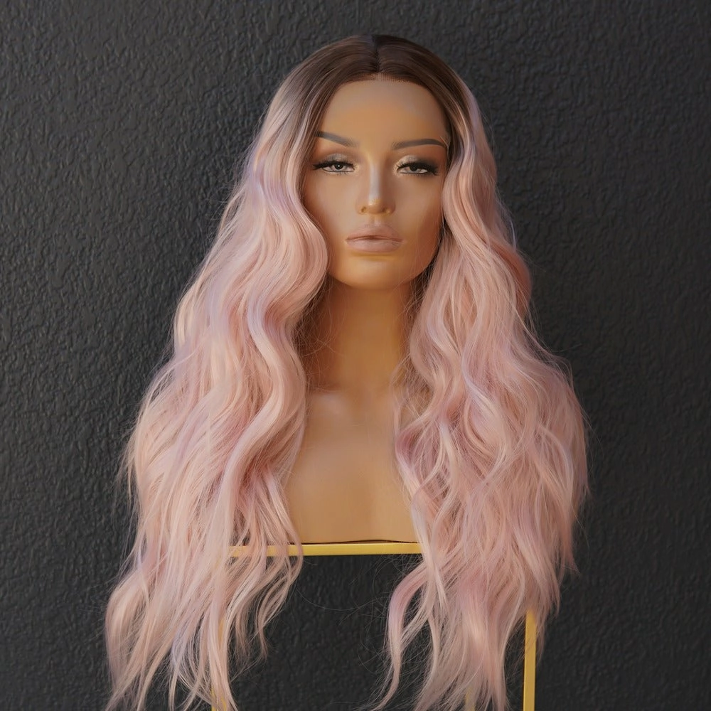 COLETTE Pink Ombre Lace Front Wig