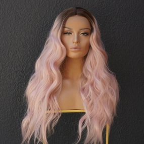 COLETTE Pink Ombre Lace Front Wig