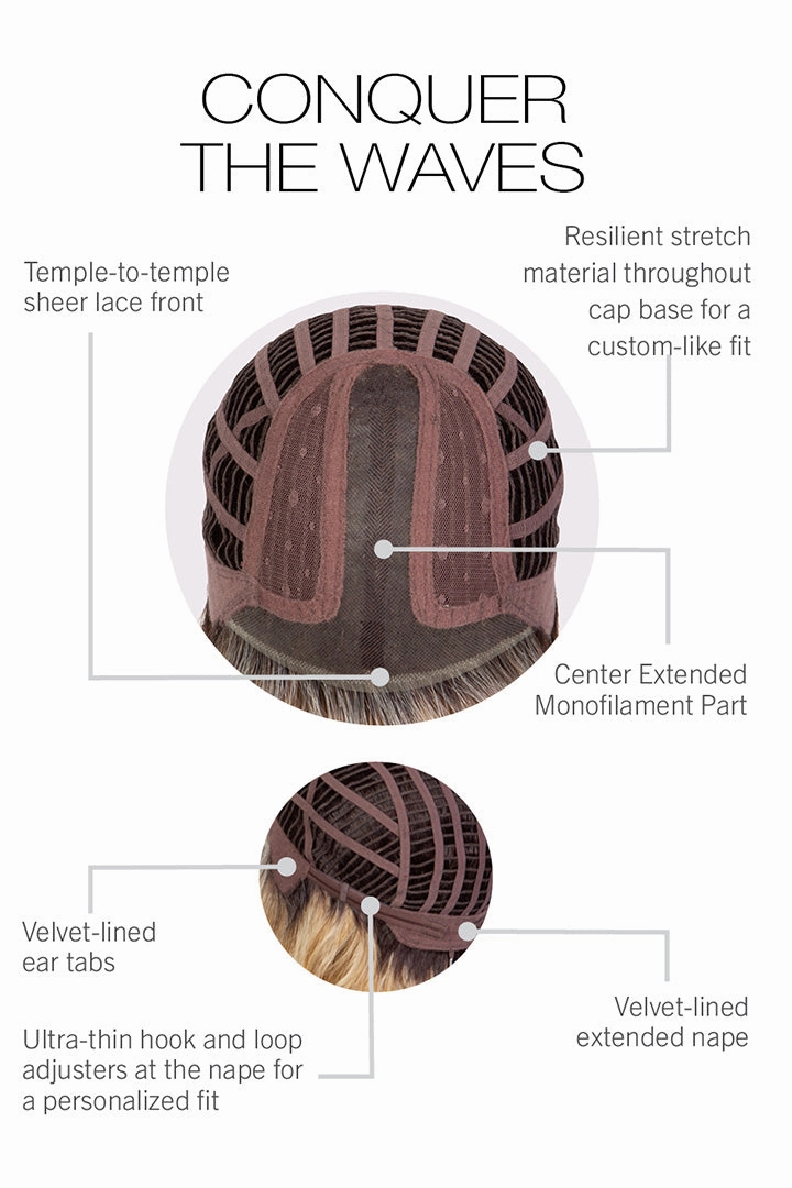 Conquer The Waves Wig by Gabor | Heat Friendly Synthetic Hair | Average Cap