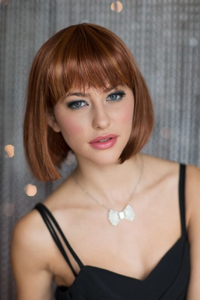 Copper red wig, bob style: Siren