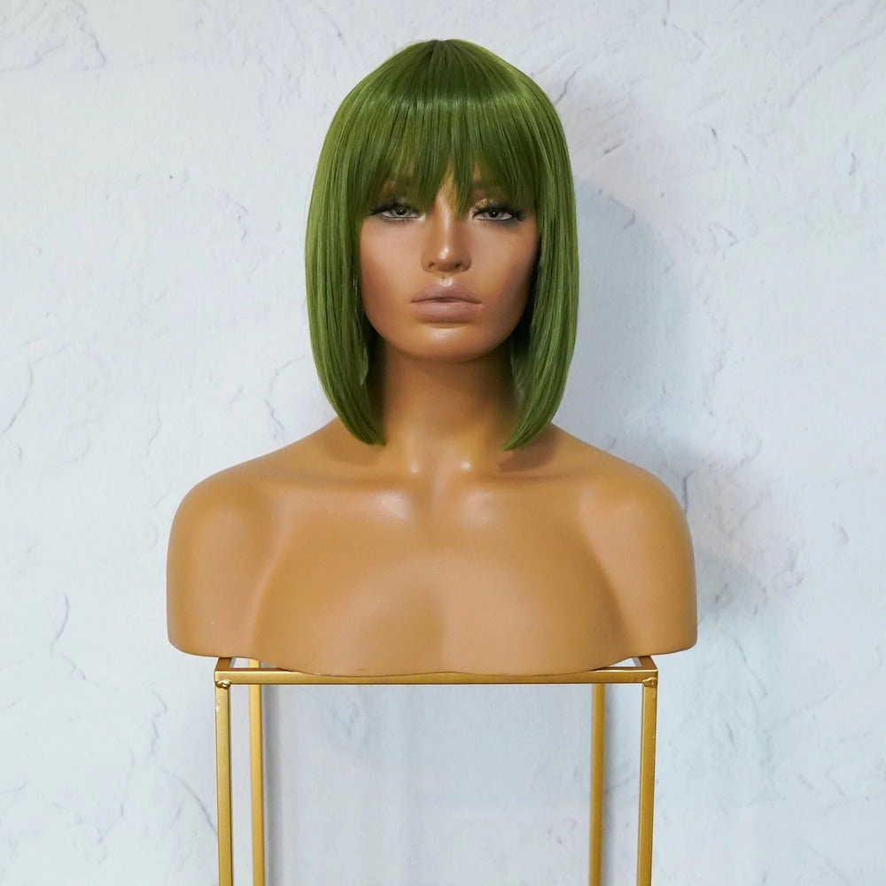 COURTNEY Green Fringe Wig