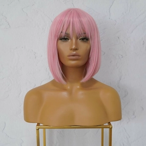 COURTNEY Pink Fringe Wig