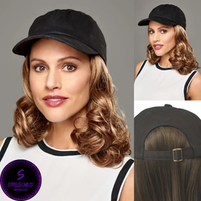 Curly Hat Black - Hair Accents, Toppers, and Hairpieces Collection by Henry Margu