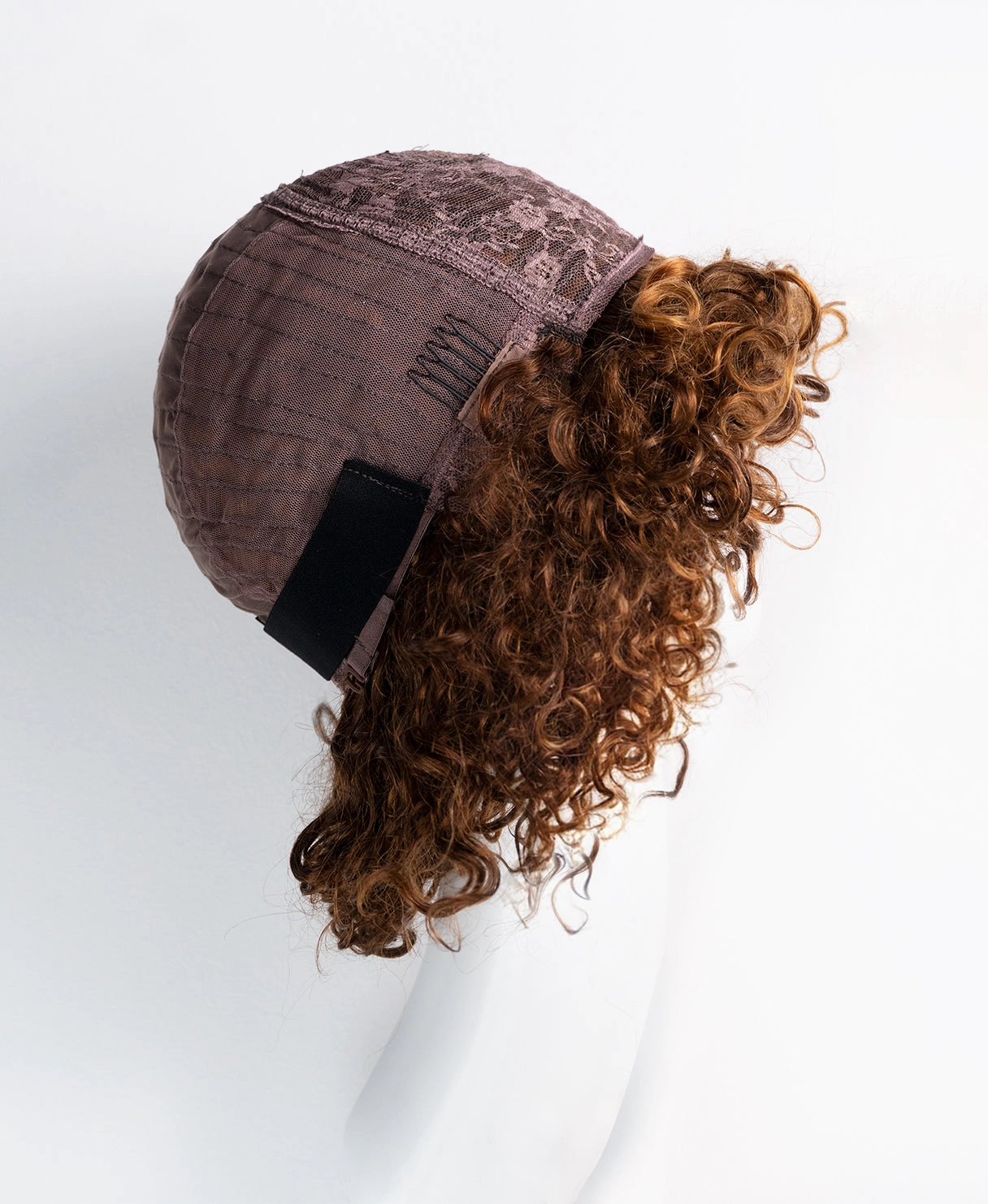 curly human wig - 10 caramel balayage.