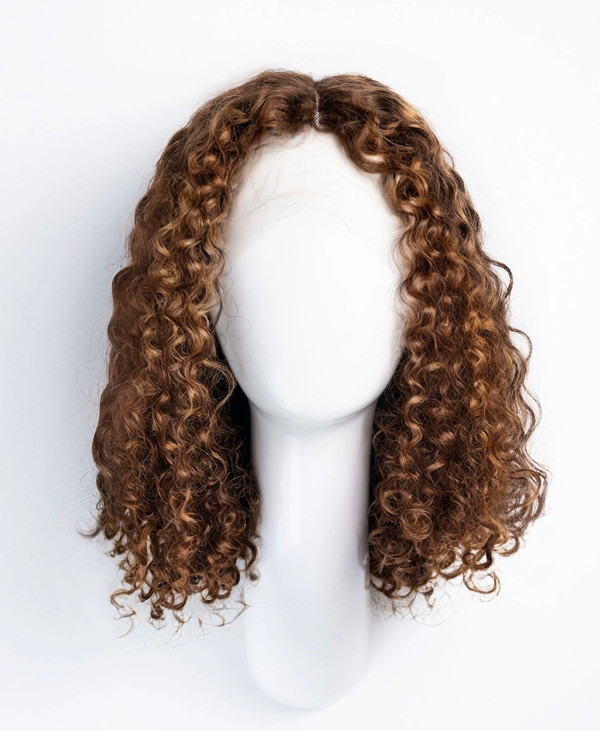 Curly Human Wig - 12 Caramel Balayage.