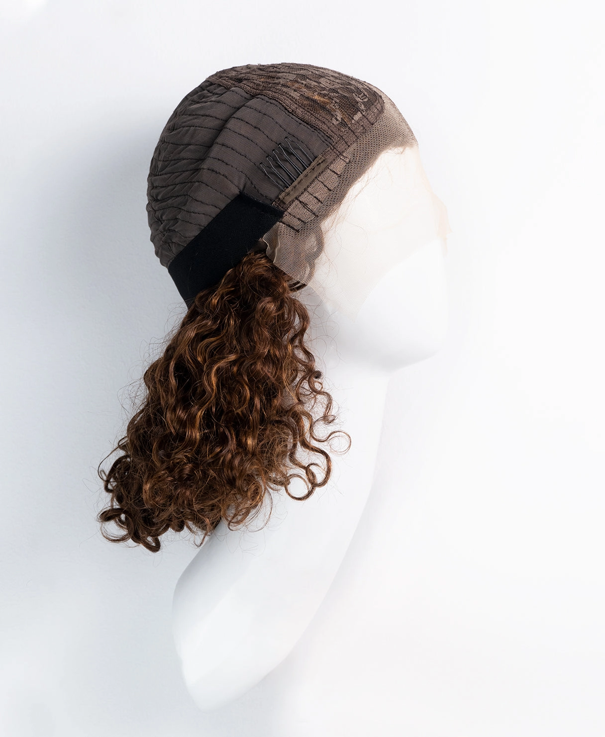 Curly Human Wig - 12 Caramel Balayage.