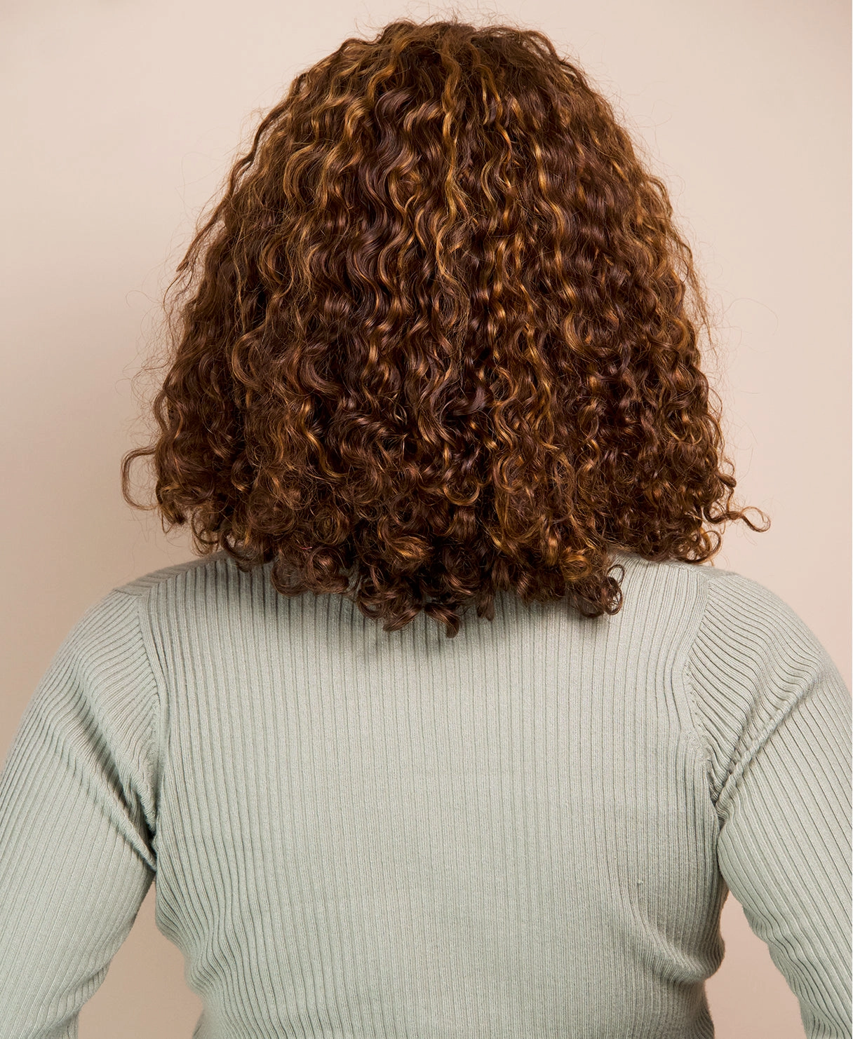 Curly Human Wig - 12 Caramel Balayage.