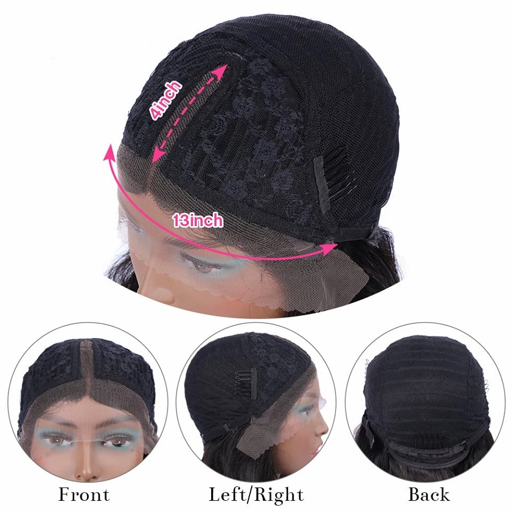 Deep Wave T-part Lace Front Wig Glueless Human Hair Wig-Geeta Hair