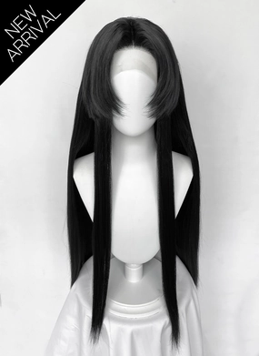 Demon Slayer: Kimetsu no Yaiba Kanae Kocho Yaki Natural Black Straight Lace Front Synthetic Wig LF8050