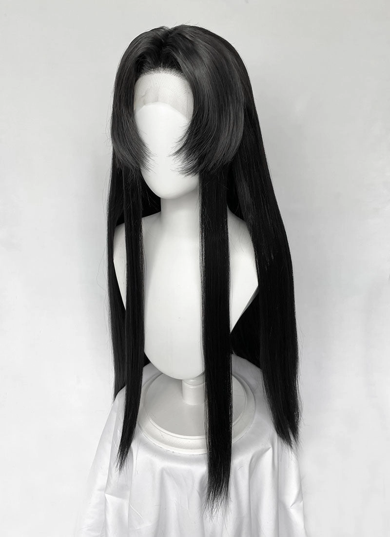 Demon Slayer: Kimetsu no Yaiba Kanae Kocho Yaki Natural Black Straight Lace Front Synthetic Wig LF8050