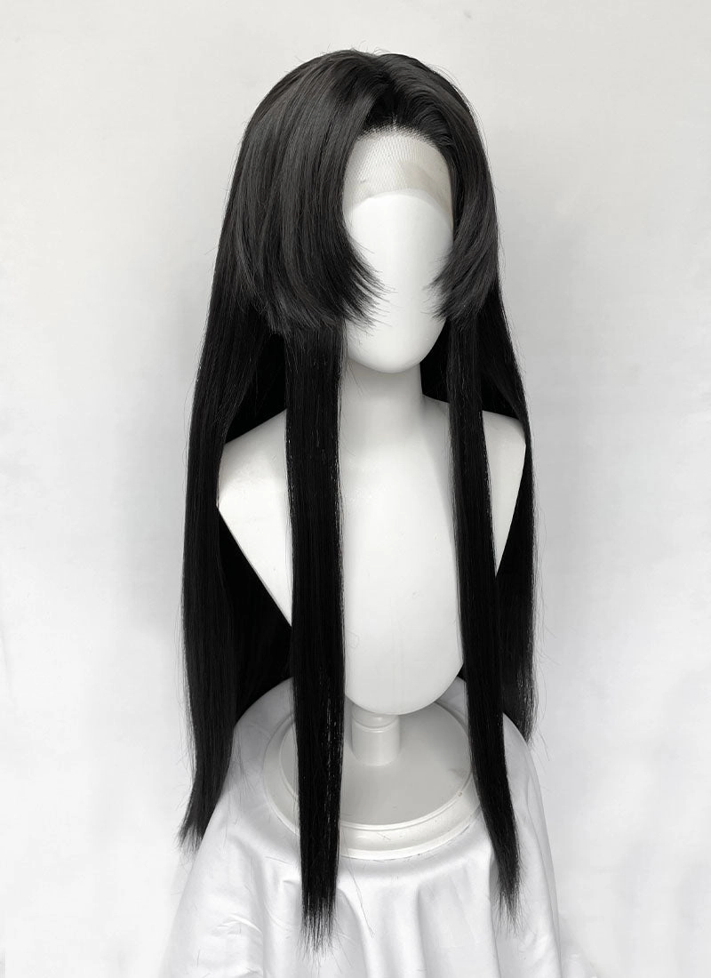 Demon Slayer: Kimetsu no Yaiba Kanae Kocho Yaki Natural Black Straight Lace Front Synthetic Wig LF8050