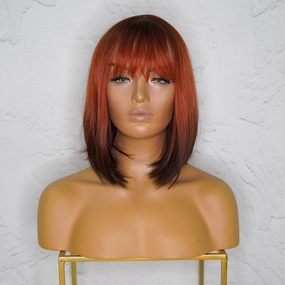 DENISE Ombre Red Fringe Wig