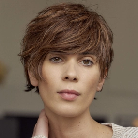 Diana Human Hair Part Mono Lace Front Wig NJ Creation Paris