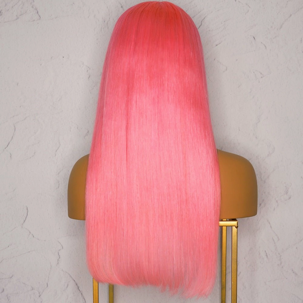 DOJA 2.0 Neon Pink Human Hair Lace Front Wig