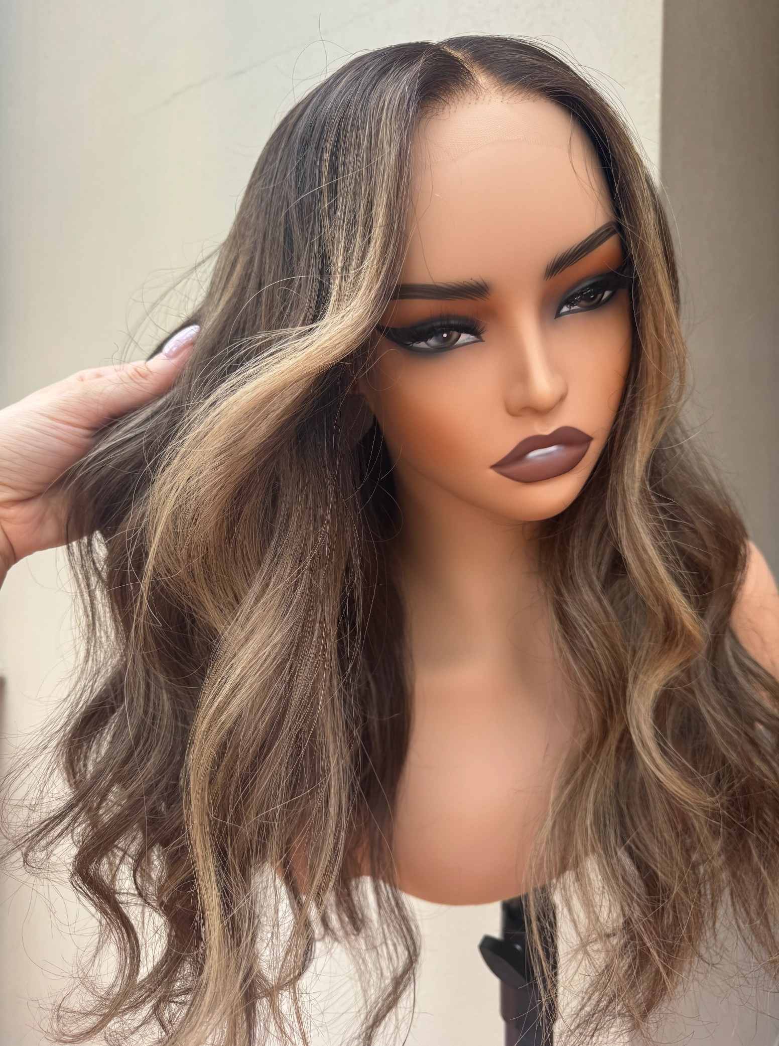 Dove Ombre Bronde Human Hair Lace Front Wig