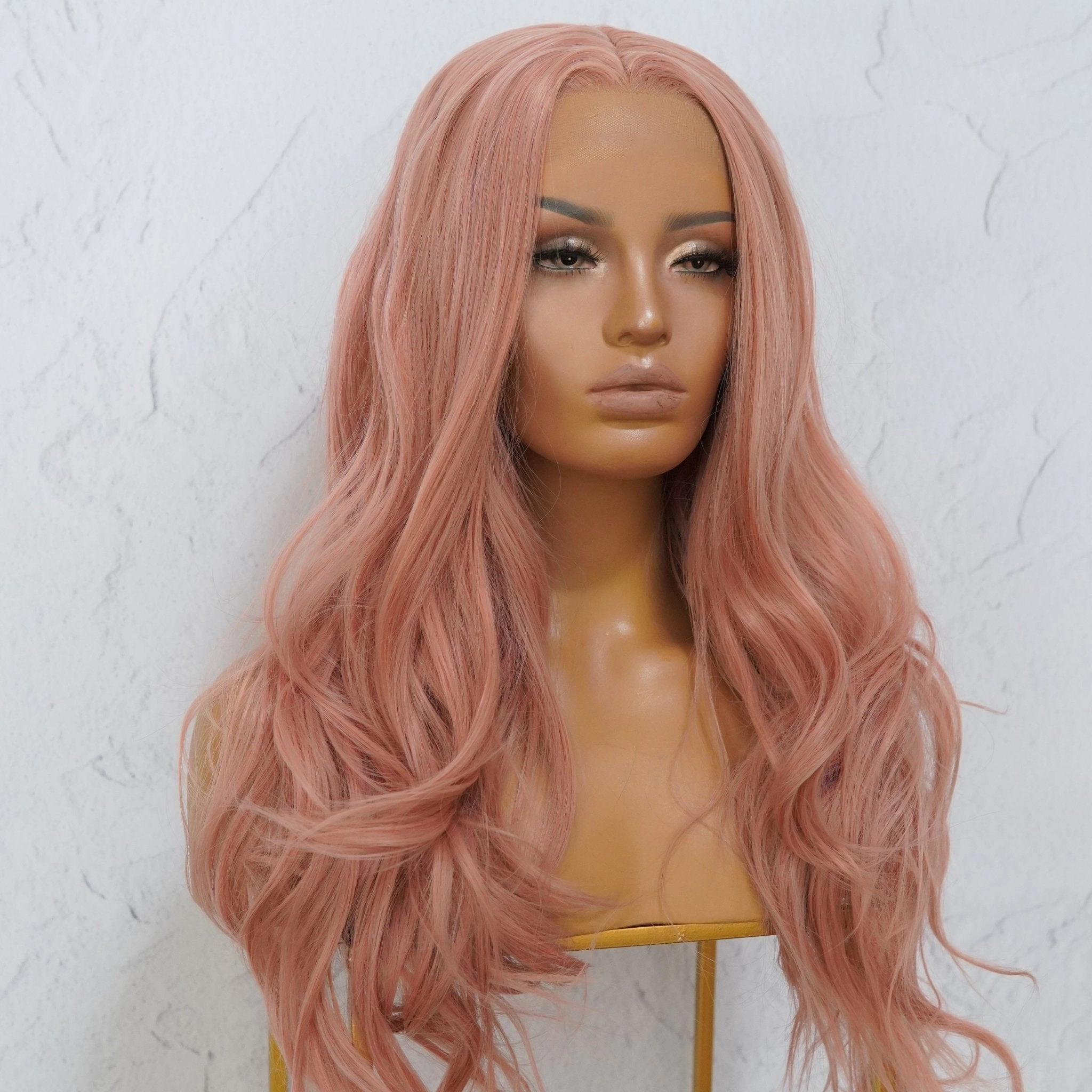 Dusty Pink Lace Front Wig