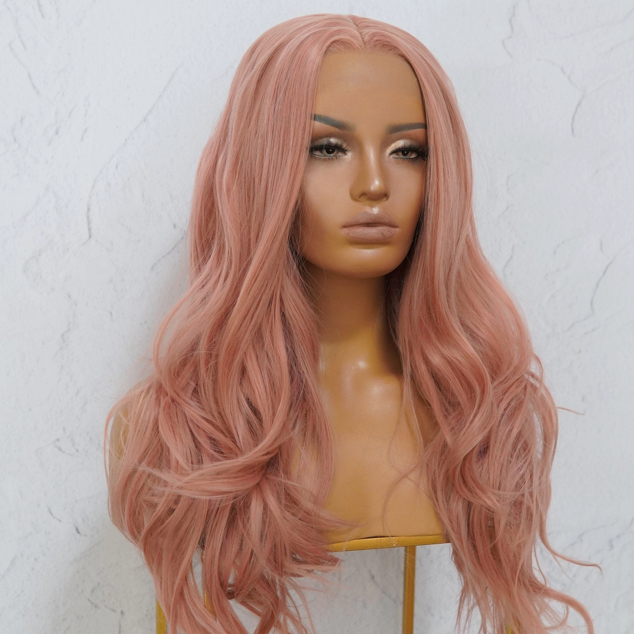 Dusty Pink Lace Front Wig