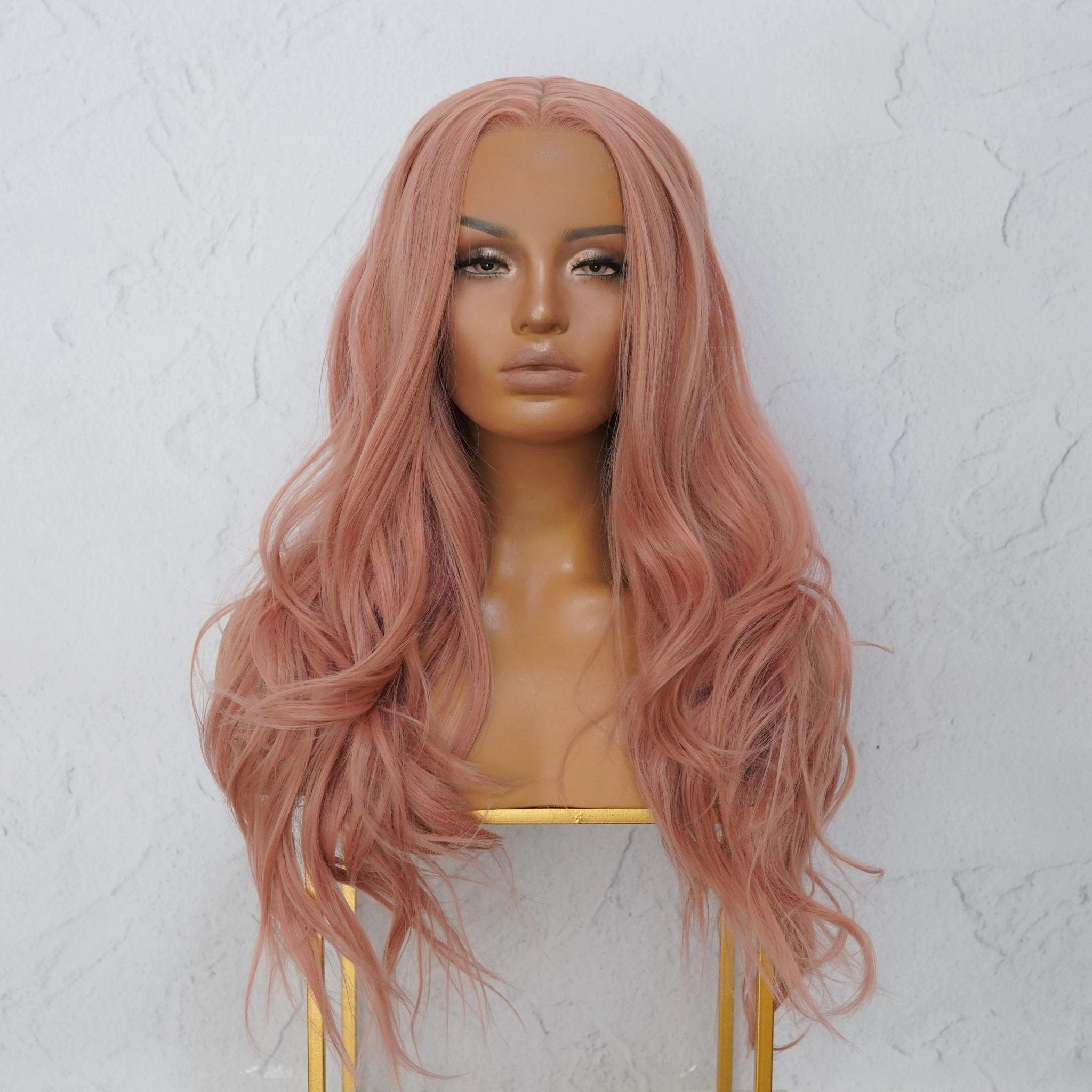 Dusty Pink Lace Front Wig