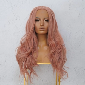 Dusty Pink Lace Front Wig