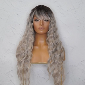 ELEANOR Grey Ombre Lace Front Wig