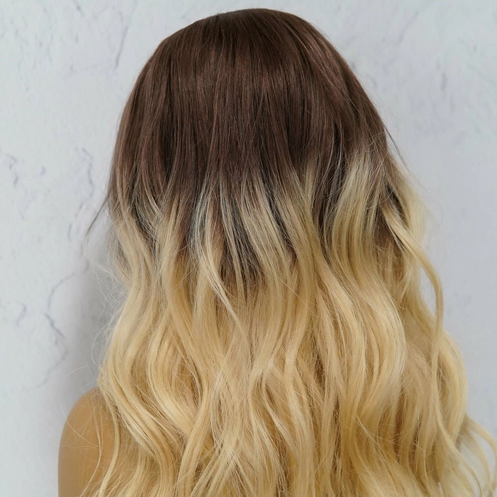 ELENA Ombre Blonde Human Hair U Part Wig