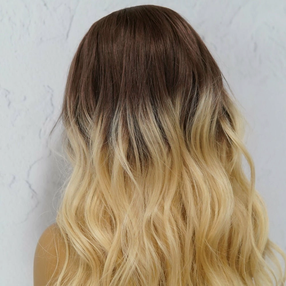 ELENA Ombre Blonde Human Hair U Part Wig