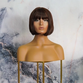 ELLE Dark Brown Fringe Wig