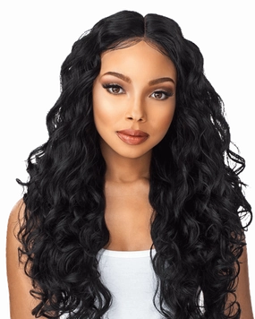 Empress Custom 6" Part Synthetic Lace Front Wig - Body Wave