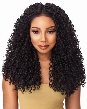 Empress Custom 6" Part Synthetic Lace Front Wig - Kinky Curly