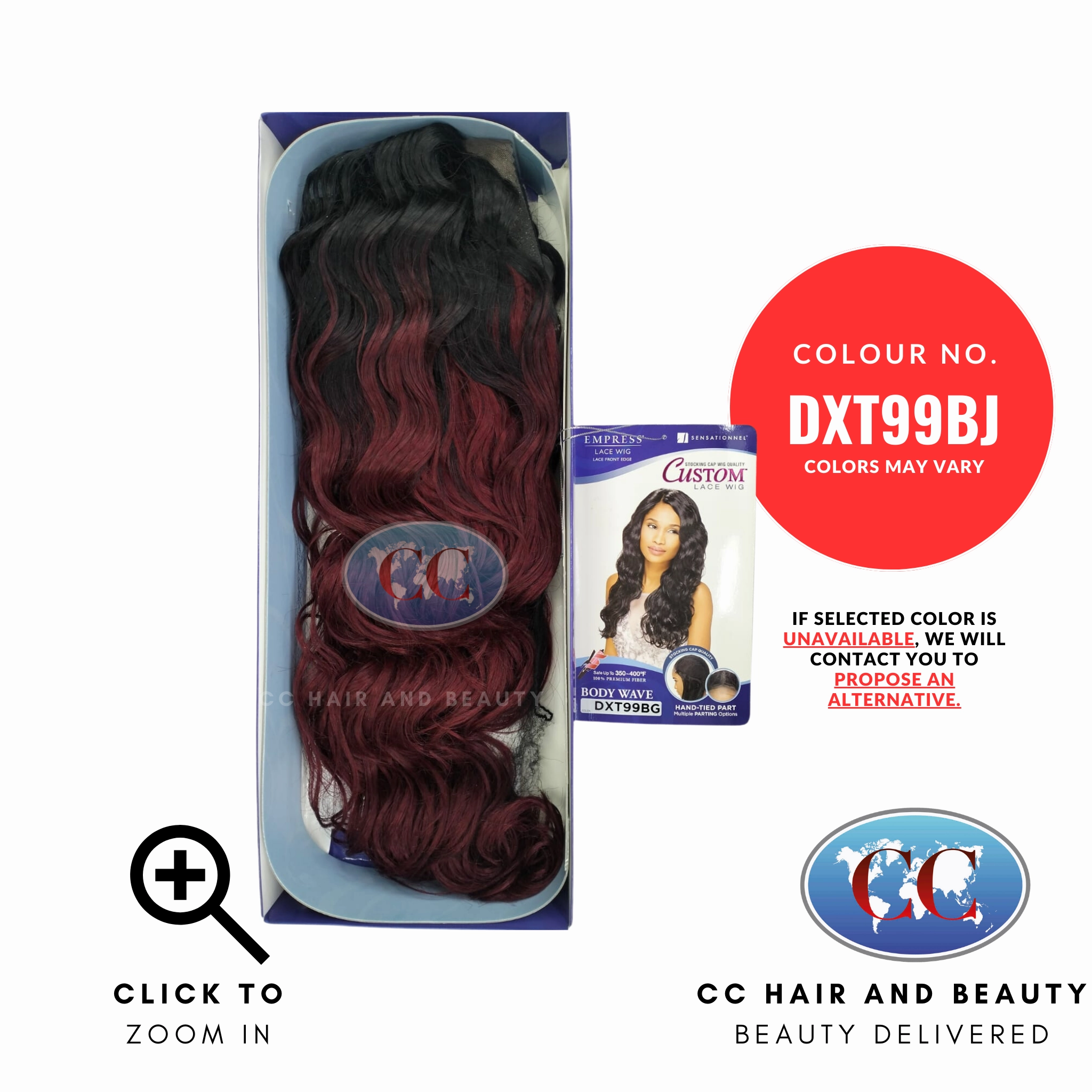 Empress Custom Synthetic Lace Front Wig - Body Wave