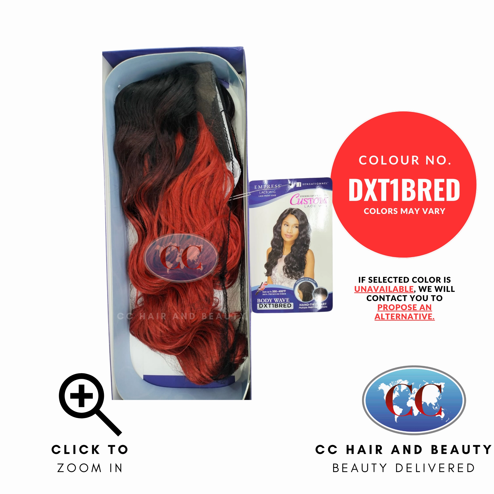 Empress Custom Synthetic Lace Front Wig - Body Wave