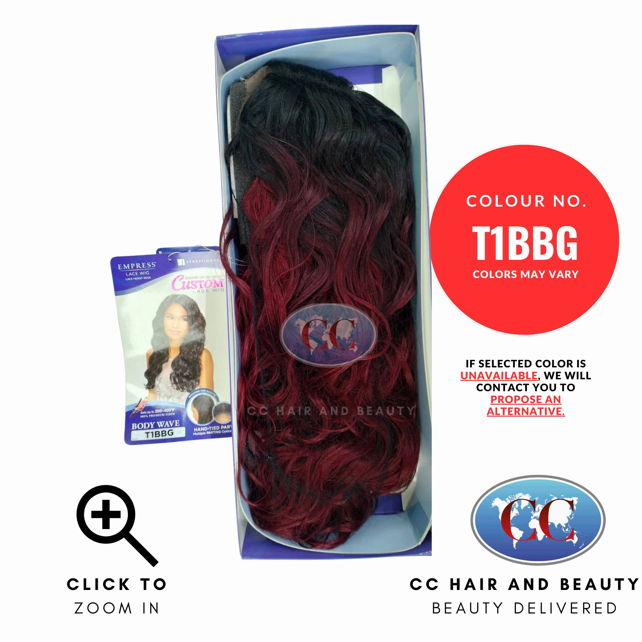 Empress Custom Synthetic Lace Front Wig - Body Wave