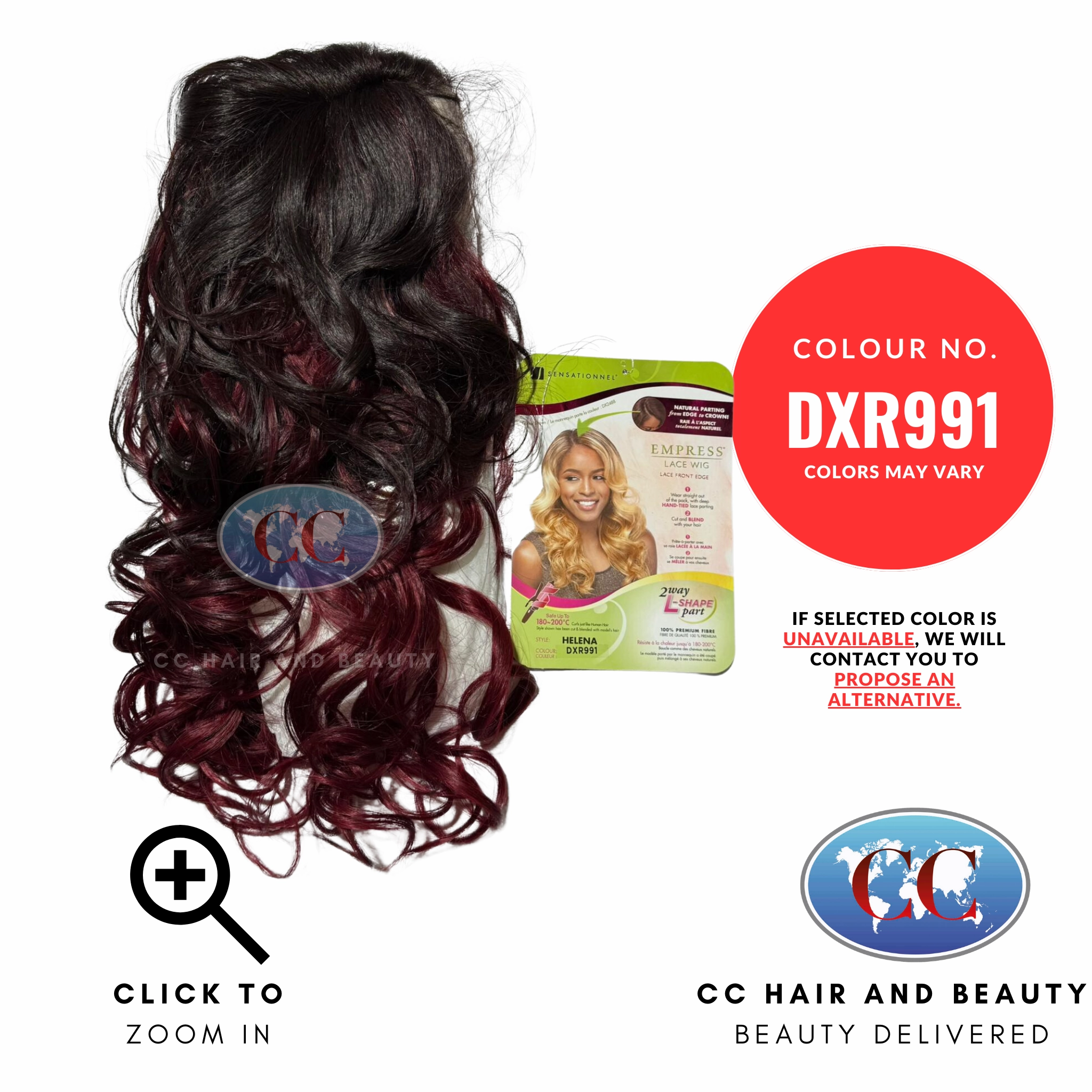 Empress Synthetic Lace Front Edge Wig - Helena