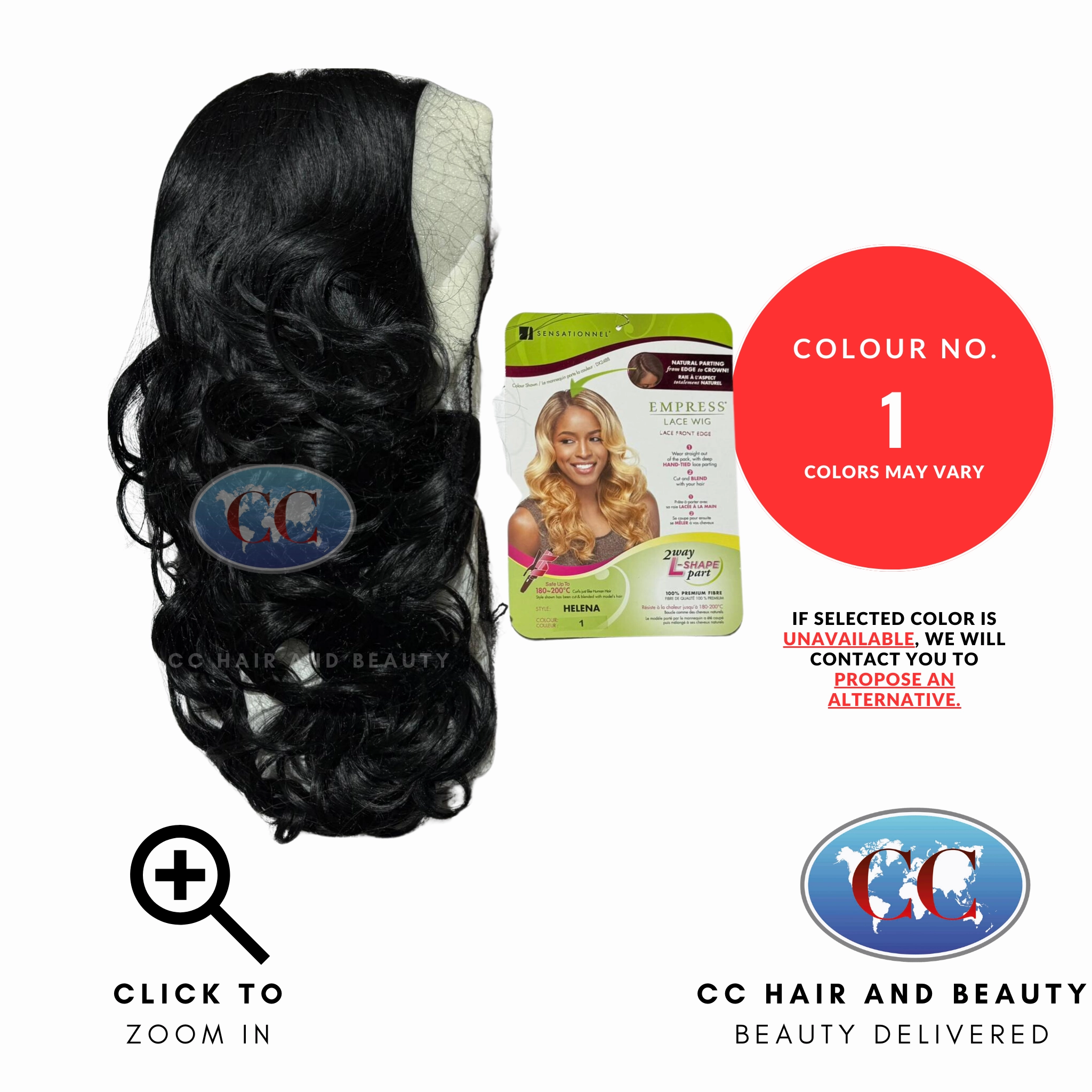 Empress Synthetic Lace Front Edge Wig - Helena