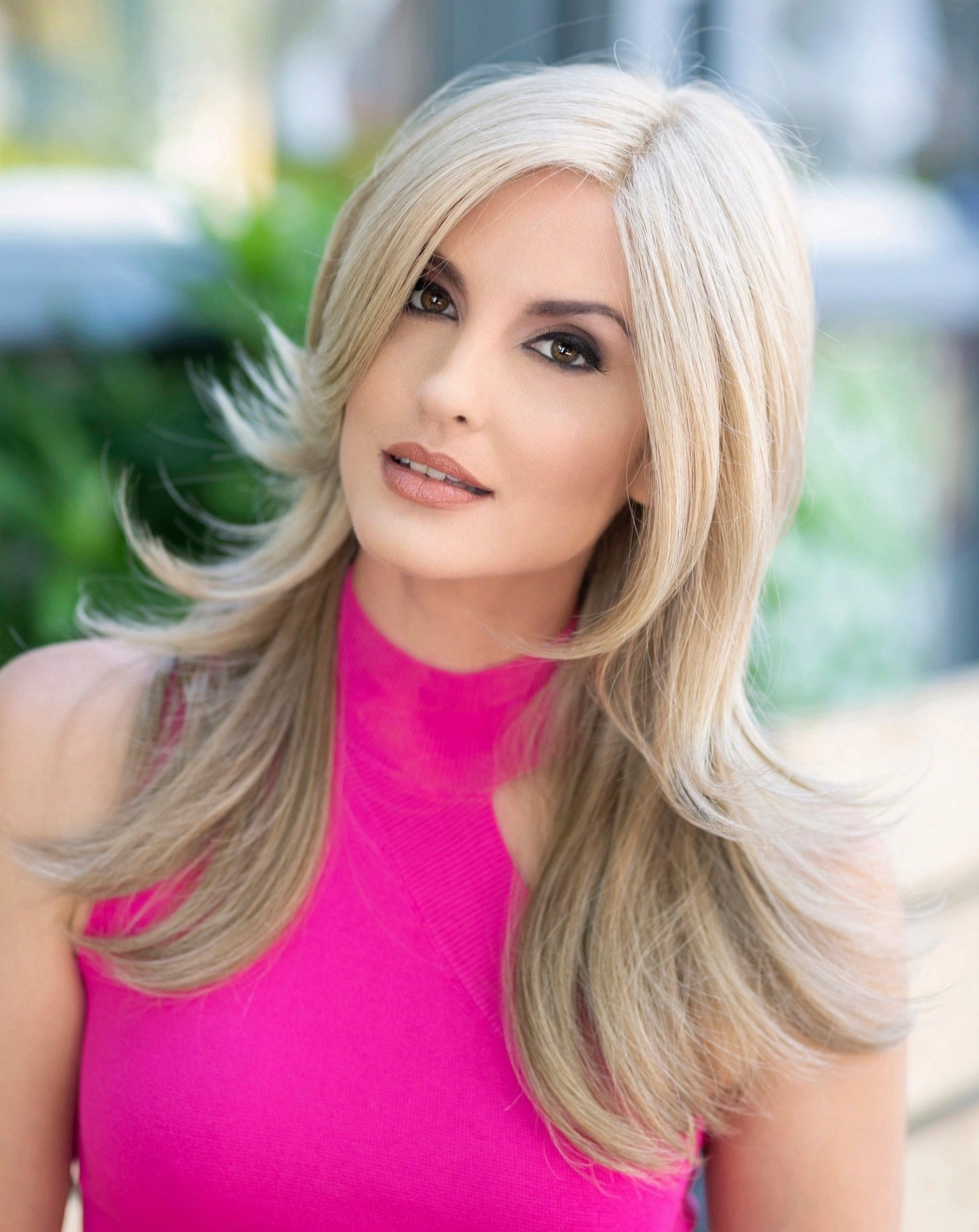 Erica Wig by Envy | Human Hair/Heat Friendly Synthetic Blend Hair | Average Cap