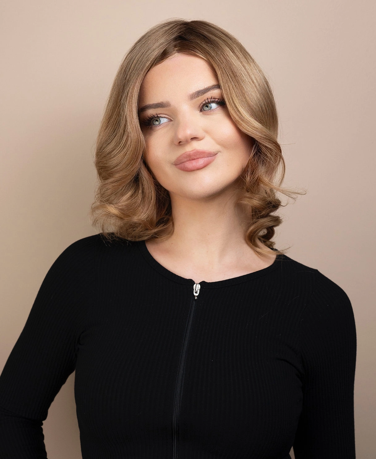 european virgin hair wig - 10" ash blonde.
