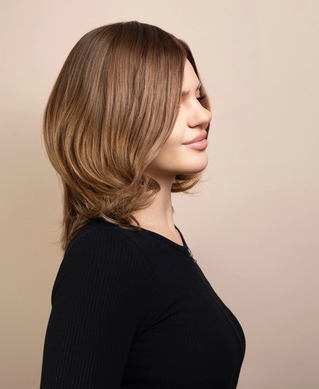 european virgin hair wig - 10" ash brown.