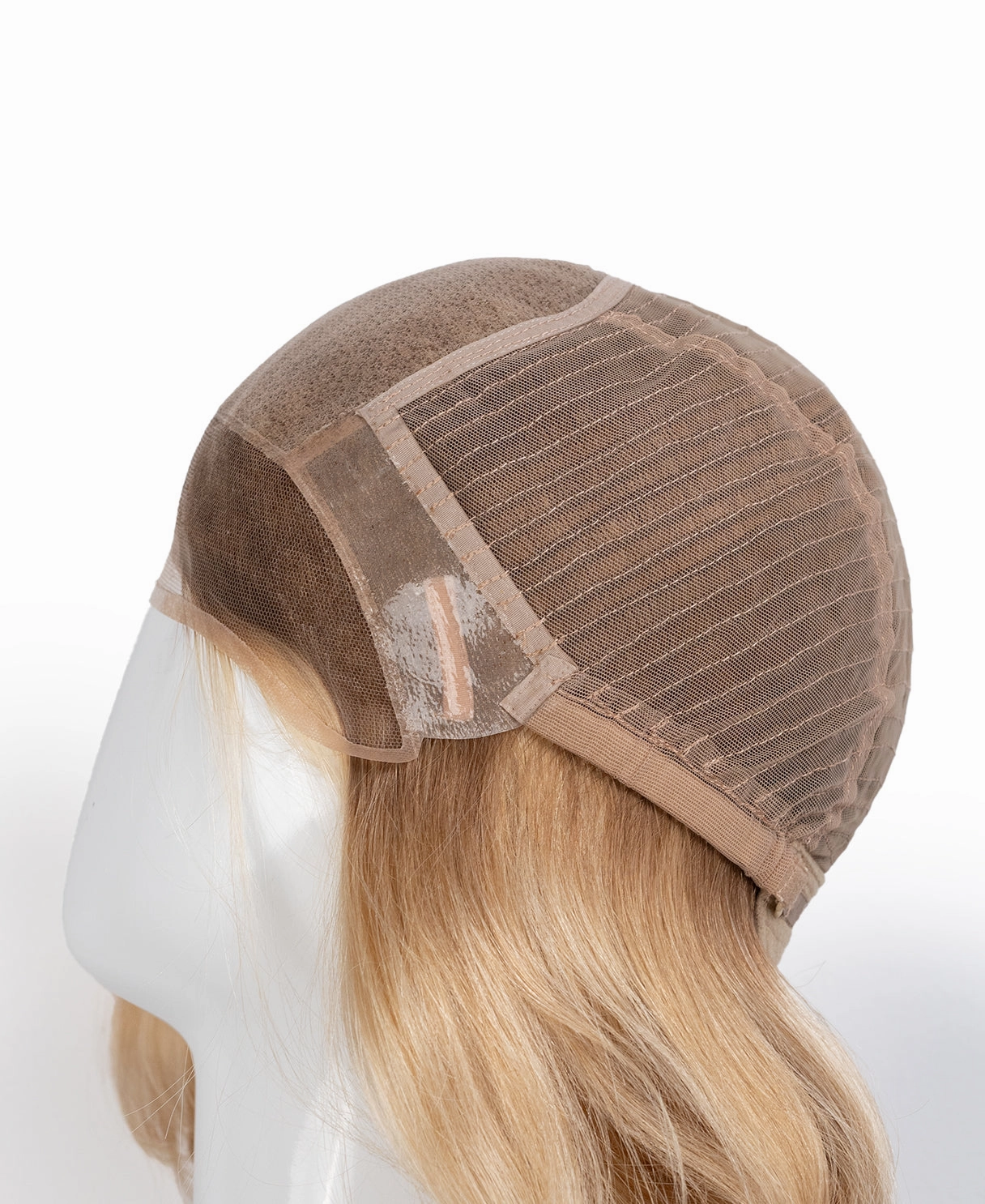 european virgin hair wig - 10" blonde highlights.