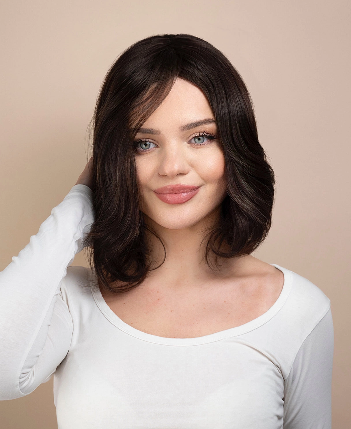 european virgin hair wig - 10" chocolate brown.