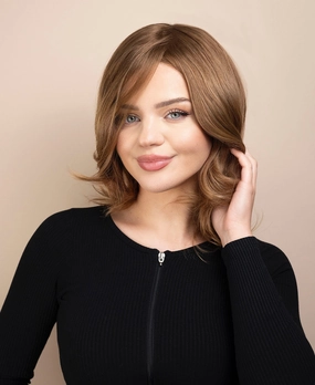 european virgin hair wig - 10" warm blonde.