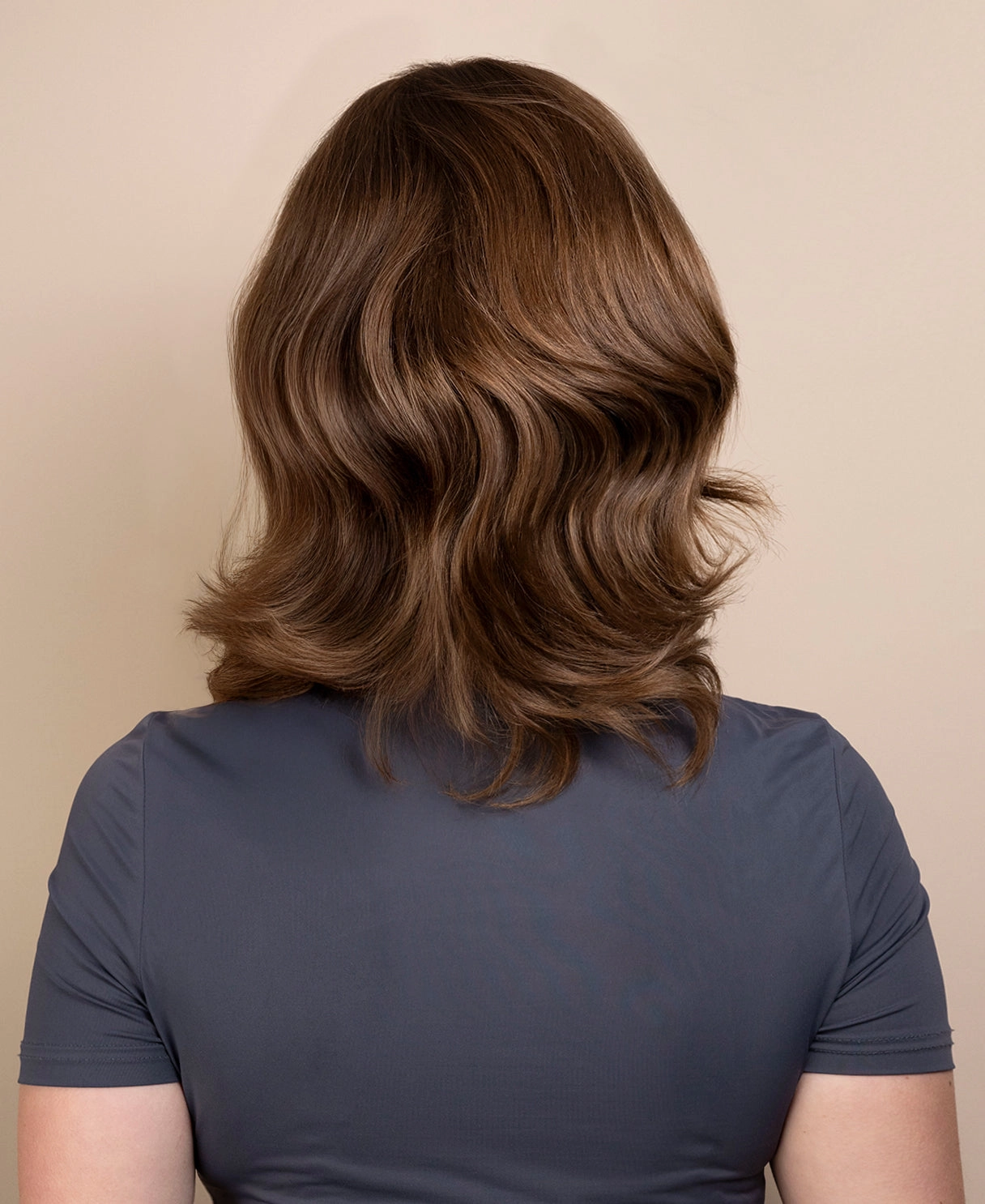 european virgin hair wig - 8" light brown.