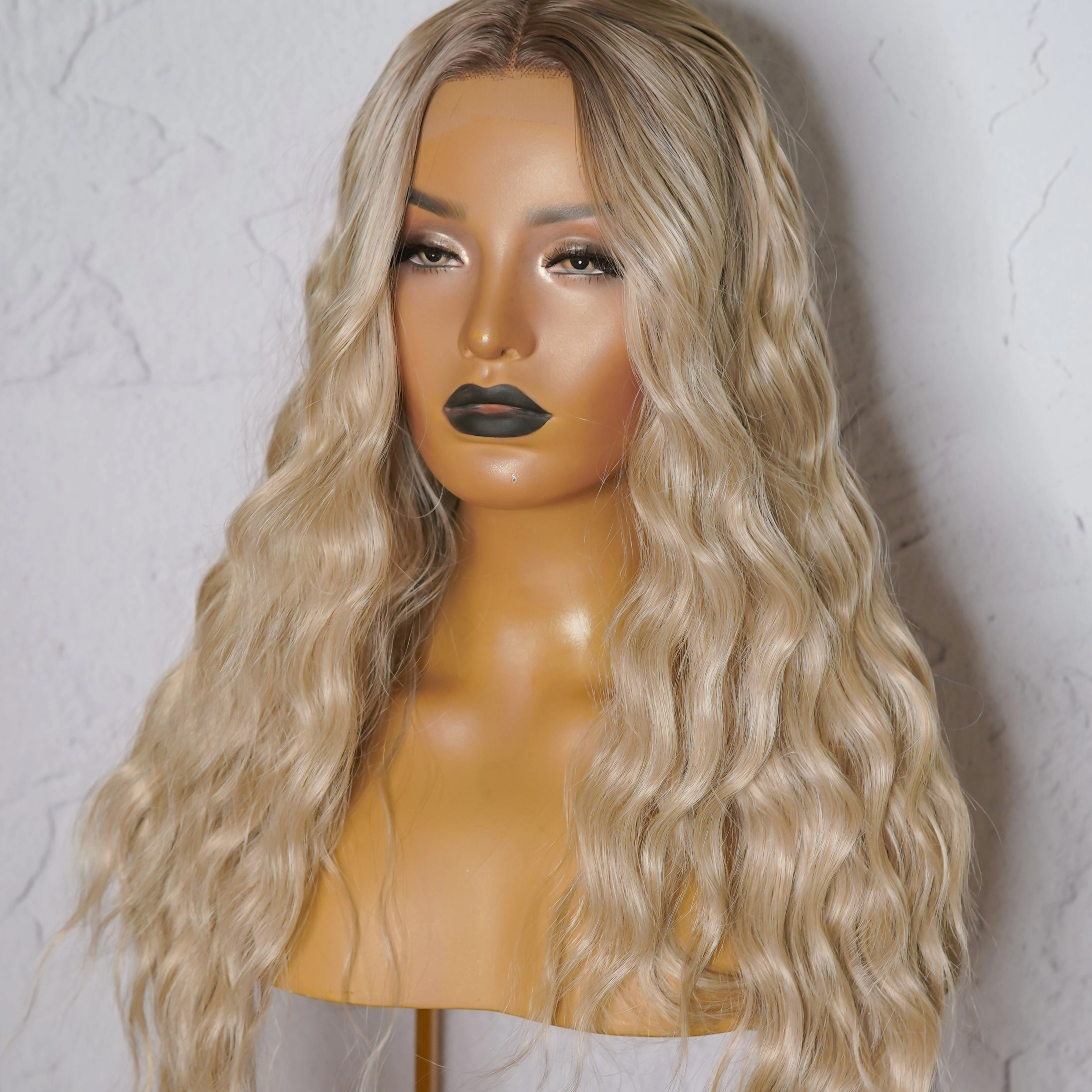 EVADNE Ombre Blonde Lace Front Wig