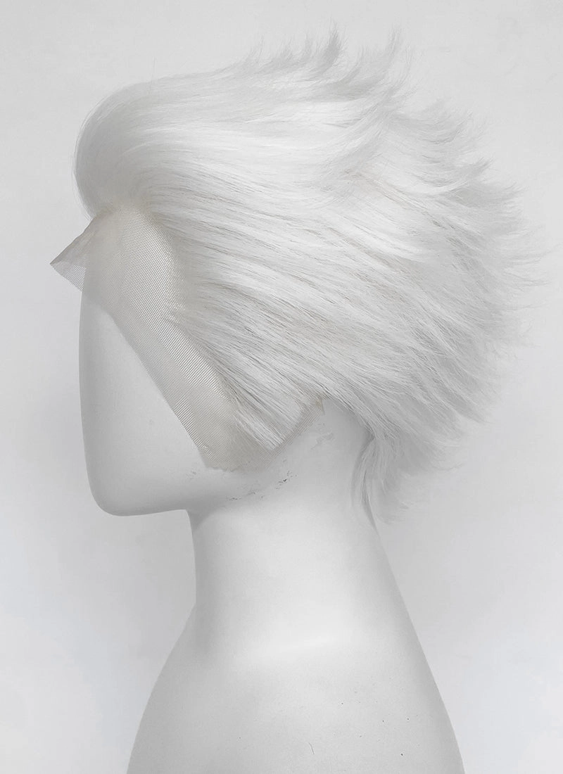 Fate/Stay Night Archer White Wavy Lace Front Synthetic Men's Wig LF6074