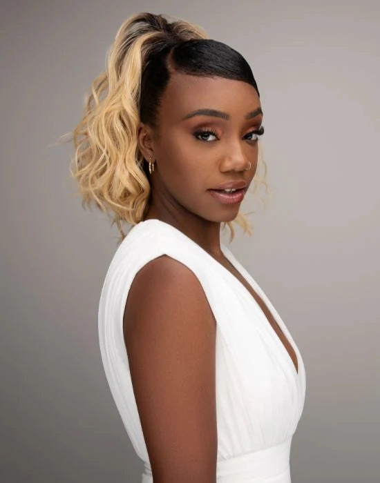 Feme 2-in-1 Synthetic Half Wig and Ponytail - Luna