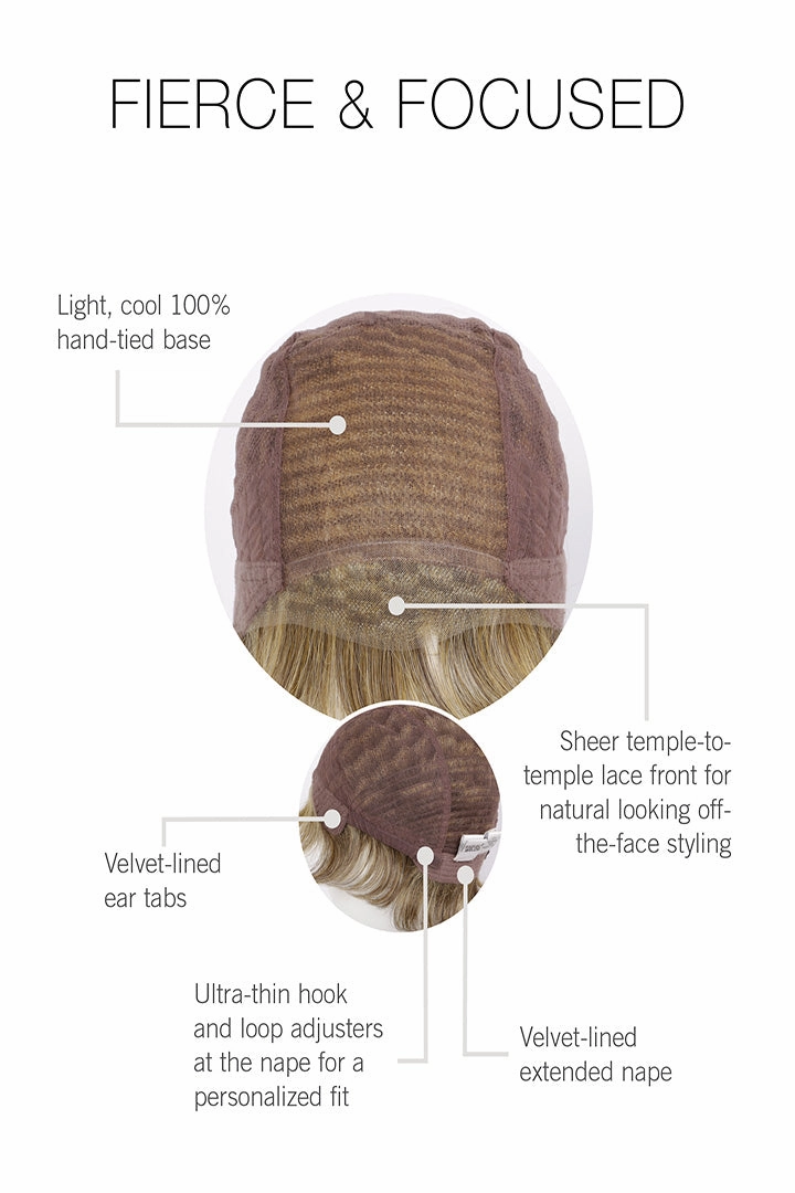 Fierce and Focused Wig by Raquel Welch | Heat Friendly Synthetic Hair | Average Cap