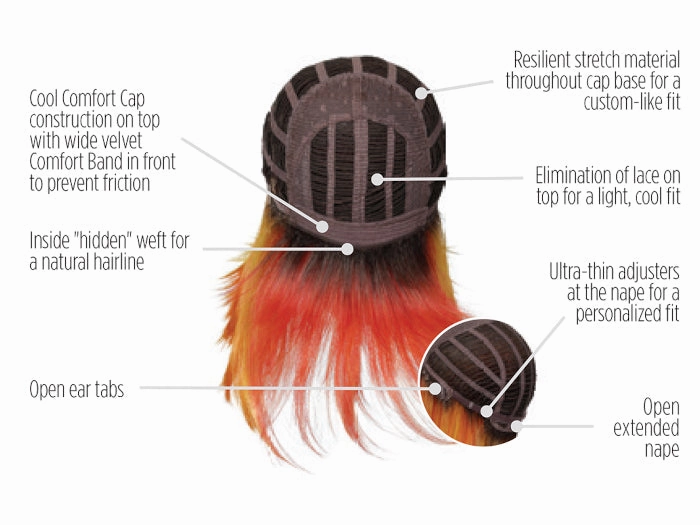 Fierce Fire Wig by Hairdo | Fantasy Wigs | Heat Friendly Synthetic