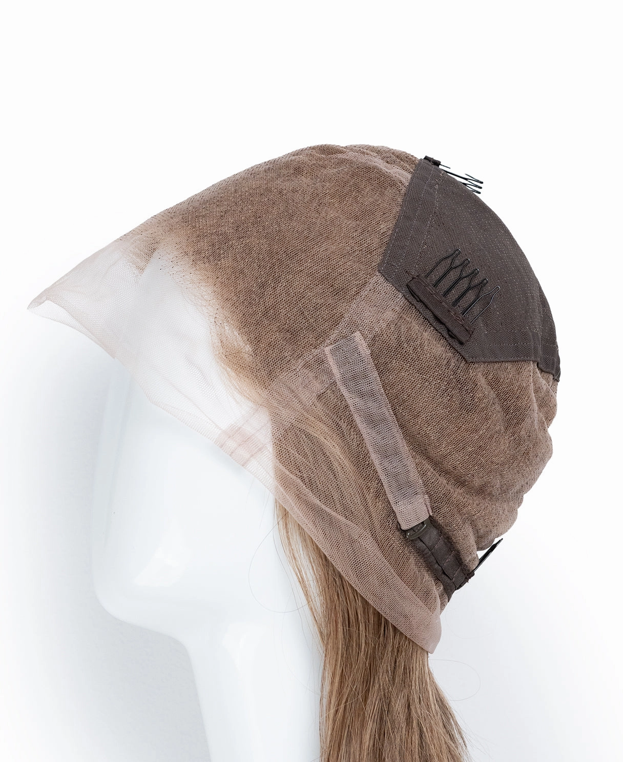 full lace human wig - 20" ash.