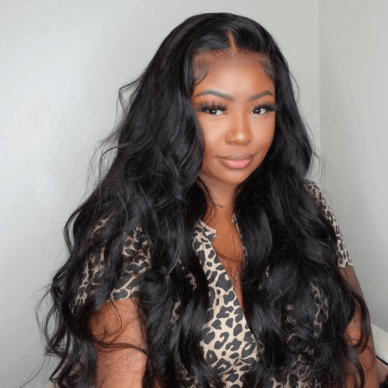 Geeta $119=26inch 13x4 Lace Frontal Wig Body Wave 200% Density 100% Human Hair Flash Sale